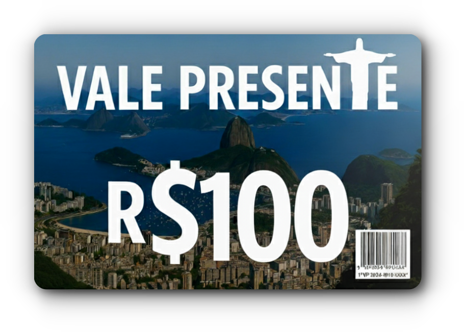 Vale Presente Cristo Redentor 100 Reais