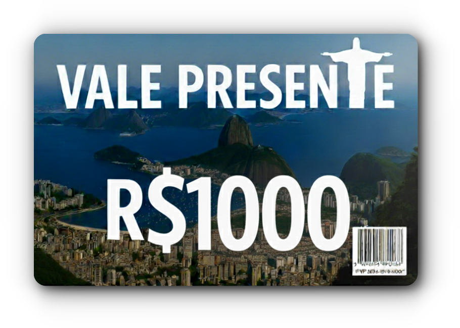 Vale Presente Cristo Redentor 1000 Reais