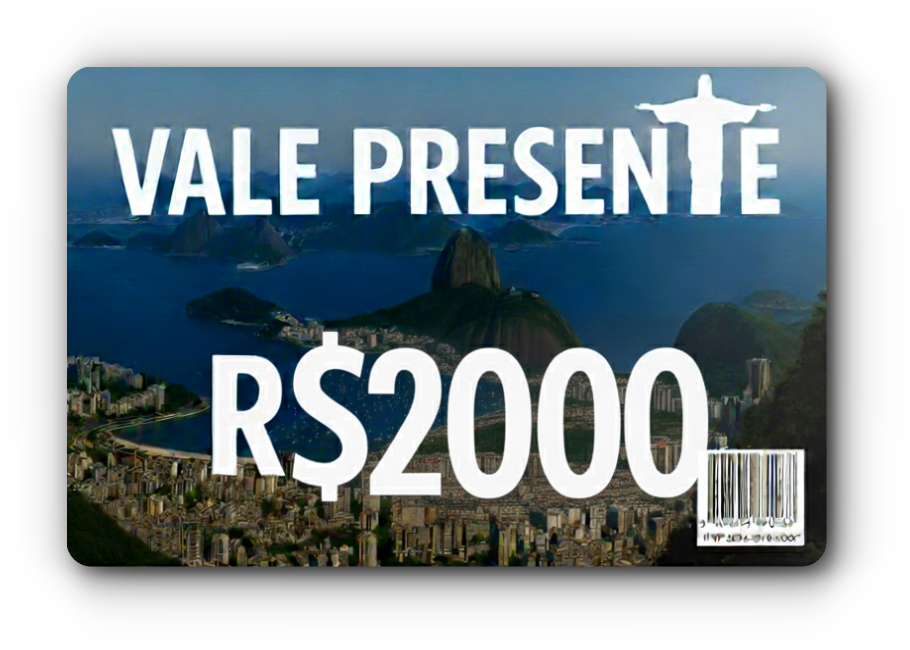 Vale Presente Cristo Redentor 2000 Reais