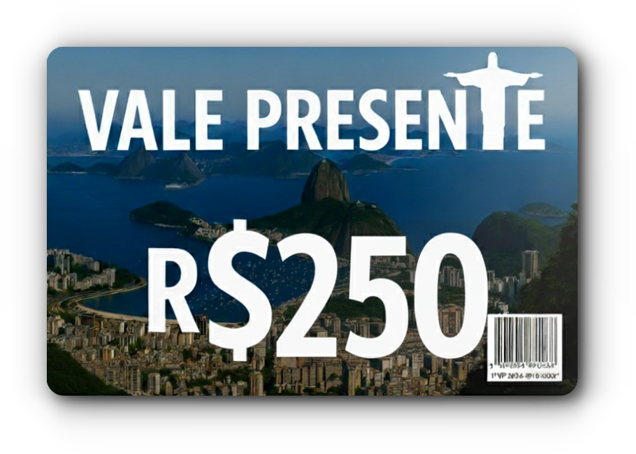 Vale Presente Cristo Redentor 250 Reais