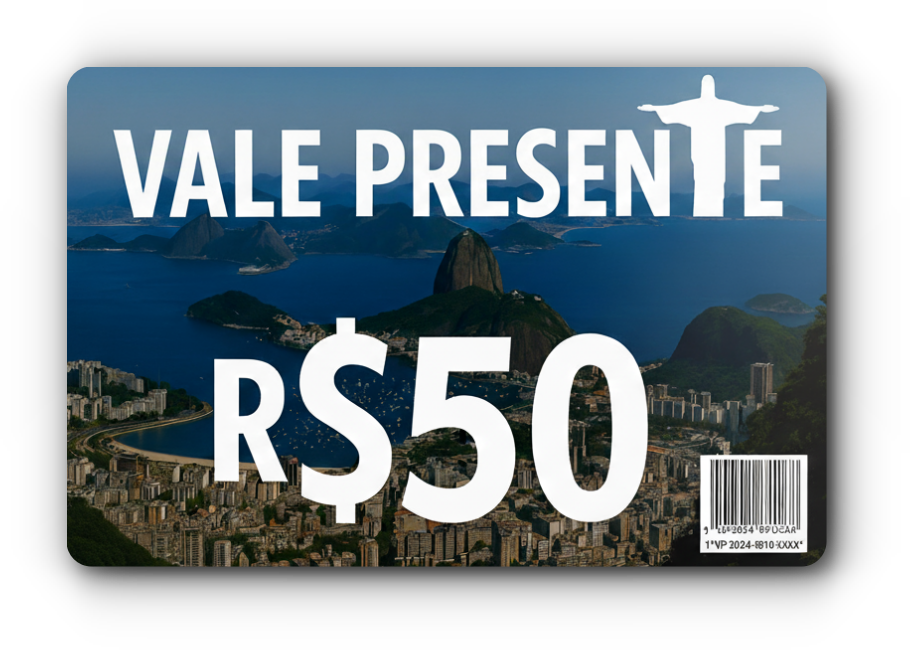 Vale Presente Cristo Redentor 50 Reais