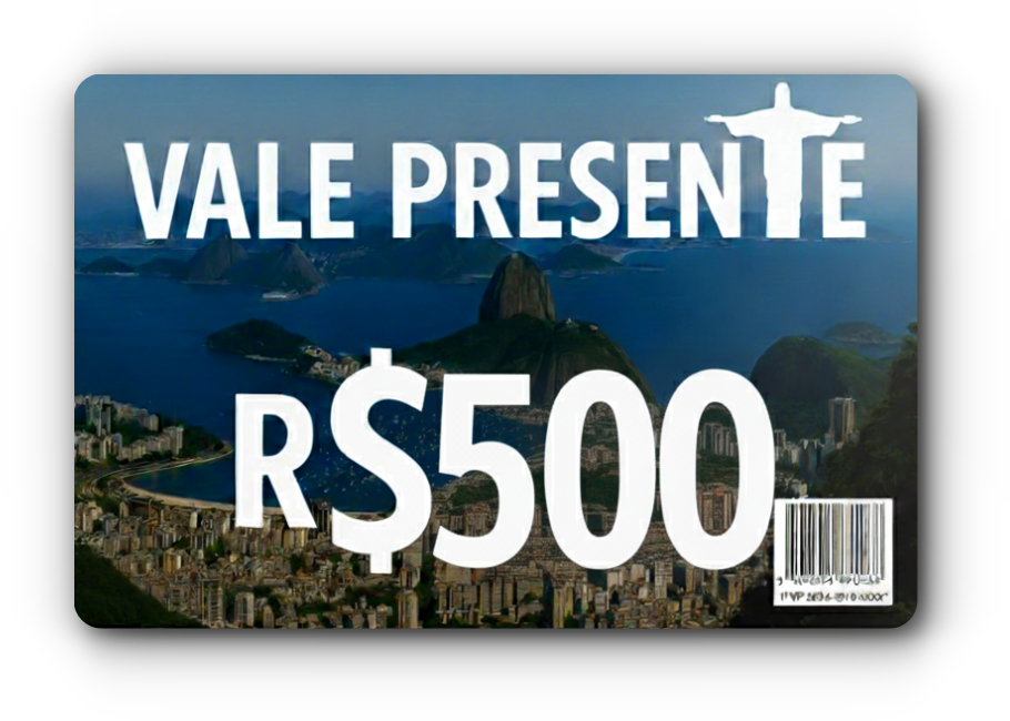 Vale Presente Cristo Redentor 500 Reais